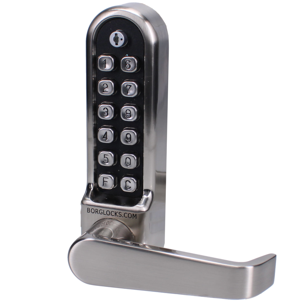 BORG LOCKS BL5401ECP Easicode Pro Digital Lock  - Satin Stainless Steel BORG LOCKS BL5401ECP Easicode Pro Digital Lock  - Satin Stainless Steel