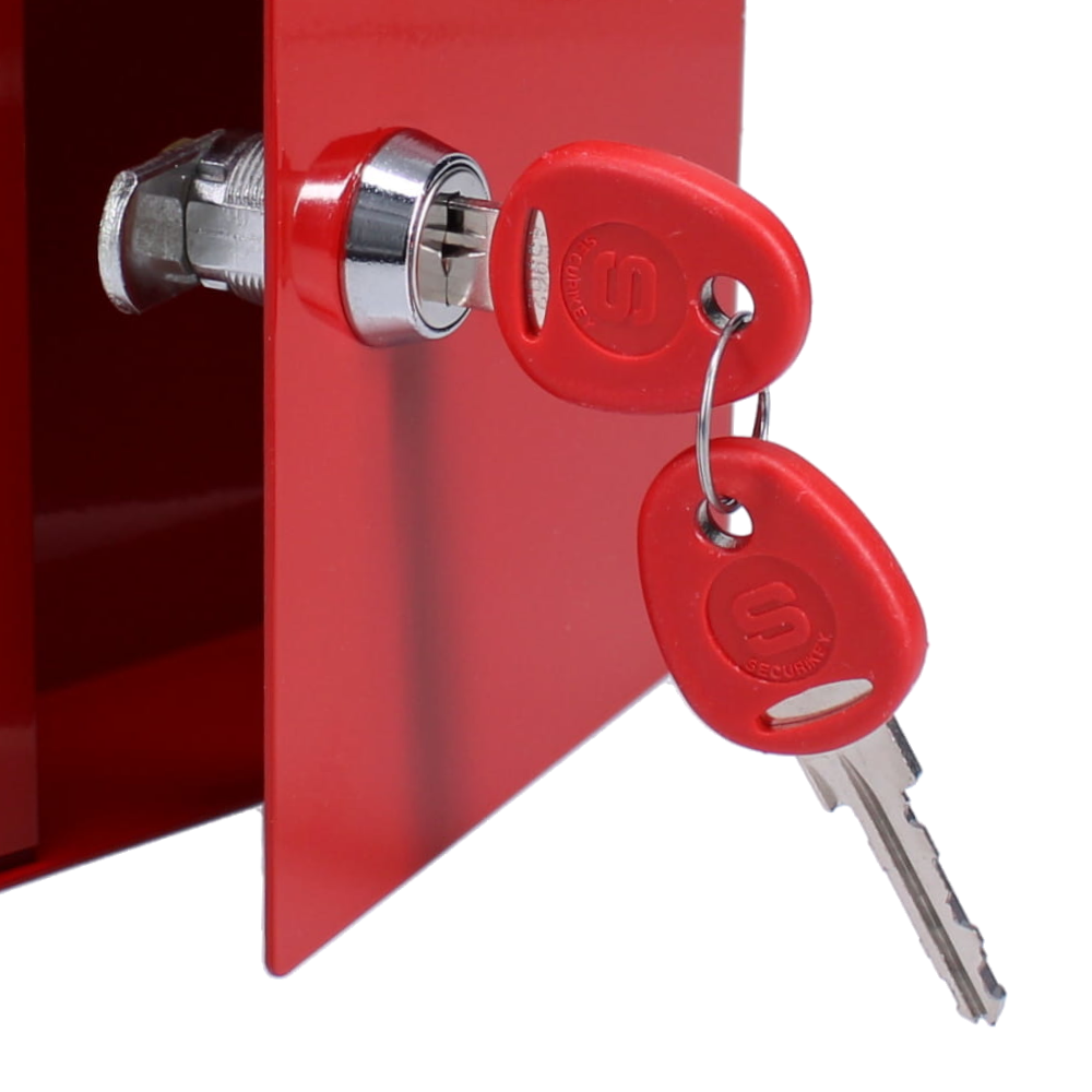 SECURIKEY EK1SFA Emergency Key Box Solid Fronted With Camlock Red Solid Front SECURIKEY EK1SFA Emergency Key Box Solid Fronted With Camlock Red Solid Front