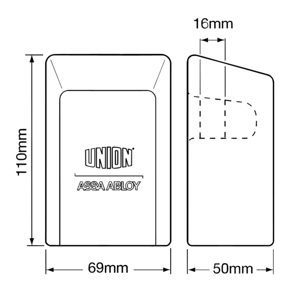 UNION C-Series 1K57 Hercules Concealed Shackle Padlock Keyed To Differ AVA - Steel UNION C-Series 1K57 Hercules Concealed Shackle Padlock Keyed To Differ AVA - Steel