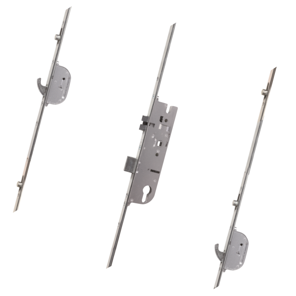 MACO Lever Operated Latch & Deadbolt Single Spindle - 2 Hook 4 Roller 35/92 MACO Lever Operated Latch & Deadbolt Single Spindle - 2 Hook 4 Roller 35/92