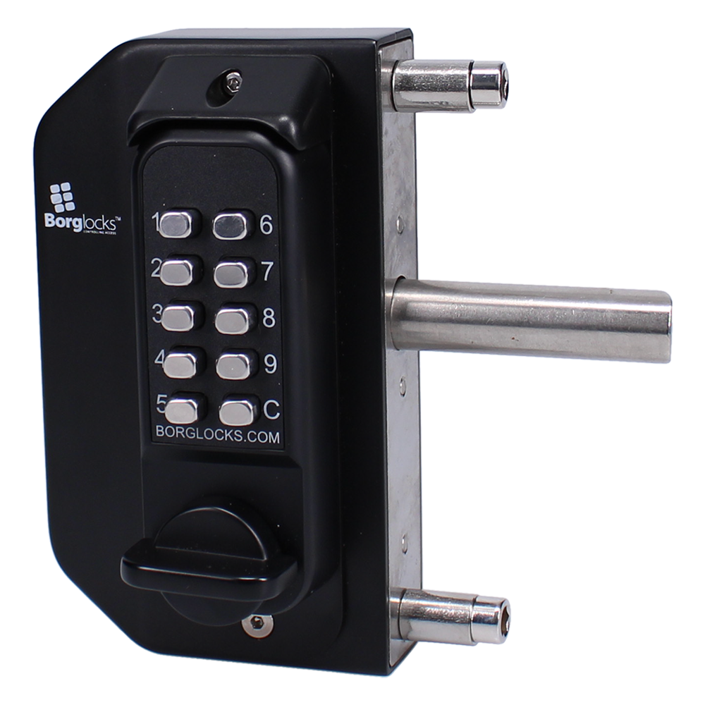 BORG LOCKS BL3030 MG Pro Mini Gate Lock Knob Operated Double Sided Keypad - Black (Marine Grade Pro) BORG LOCKS BL3030 MG Pro Mini Gate Lock Knob Operated Double Sided Keypad - Black (Marine Grade Pro)