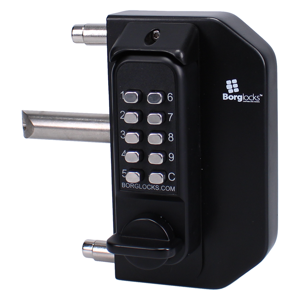 BORG LOCKS BL3030 MG Pro Mini Gate Lock Knob Operated Double Sided Keypad - Black (Marine Grade Pro) BORG LOCKS BL3030 MG Pro Mini Gate Lock Knob Operated Double Sided Keypad - Black (Marine Grade Pro)