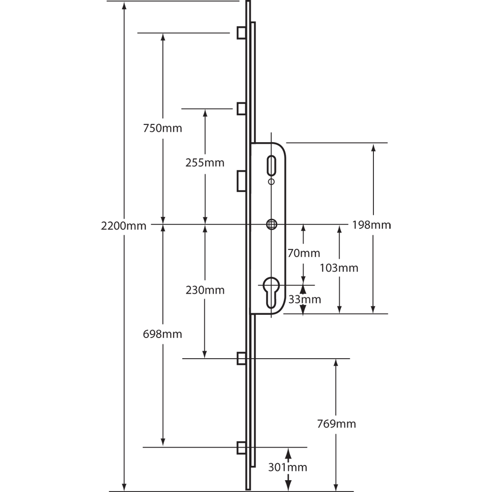 FERCO Lever Operated Latch Only - 4 Roller FERCO Lever Operated Latch Only - 4 Roller