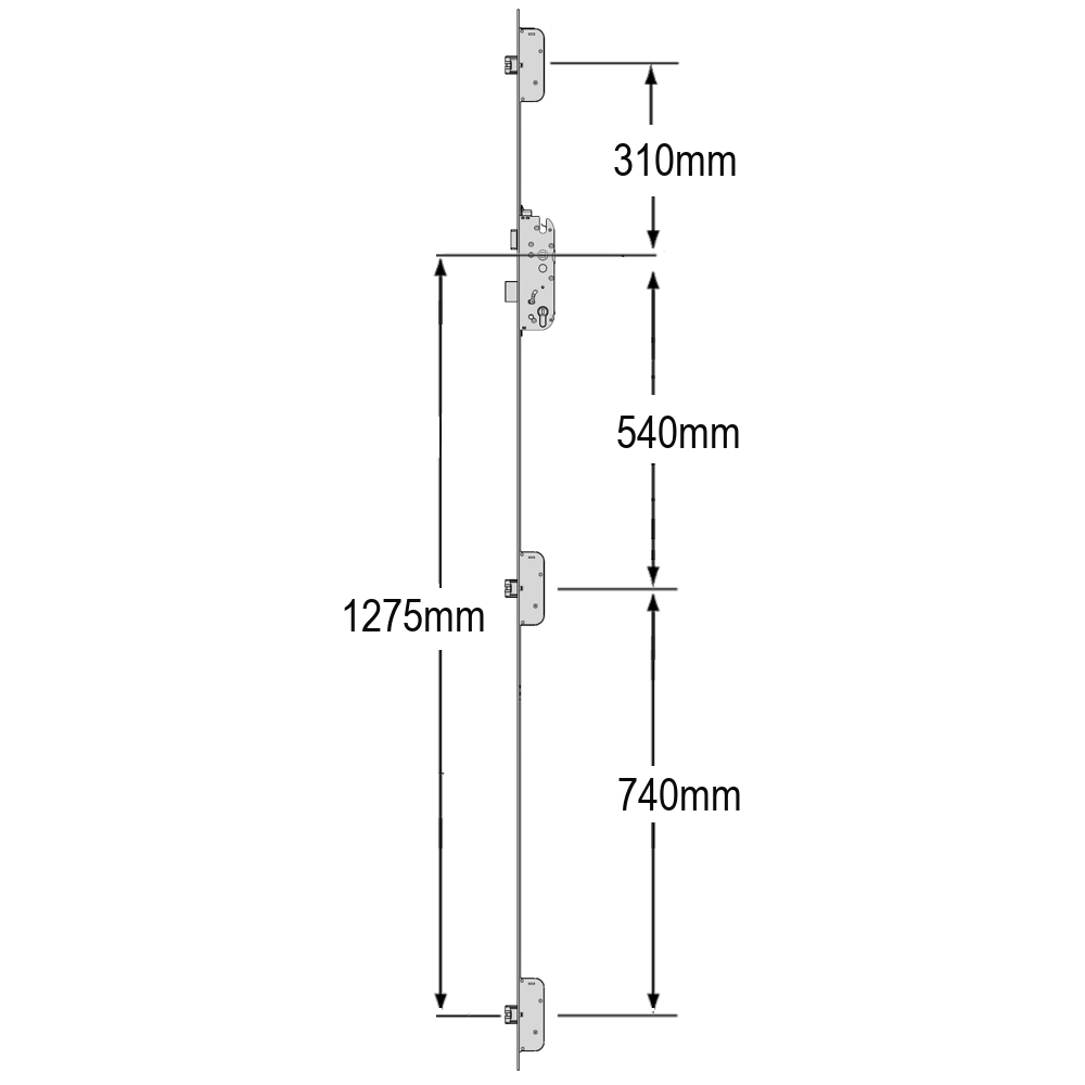 GU Secury Auto A3 1770 Multipoint Lock - 3 Deadlocks GU Secury Auto A3 1770 Multipoint Lock - 3 Deadlocks