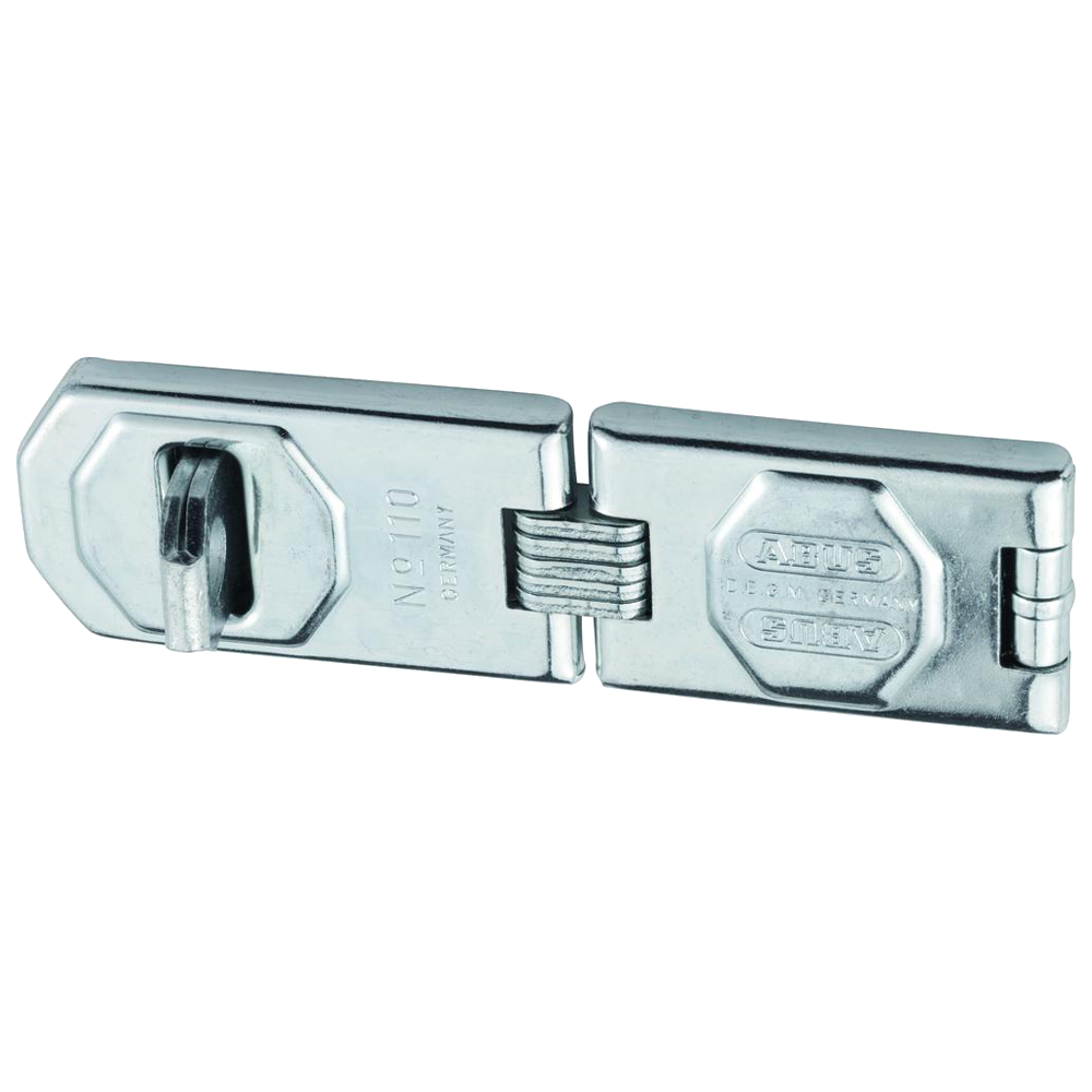 ABUS 110 Series Hinged Hasp & Staple 45mm x 155mm Double Jointed 110/155 DG  - Steel