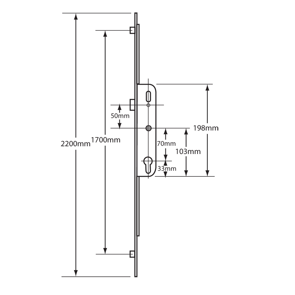 FERCO Lever Operated Latch Only - 2 Roller FERCO Lever Operated Latch Only - 2 Roller