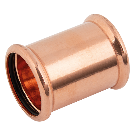 28X28MM STRAIGHT COUPLER COPPER