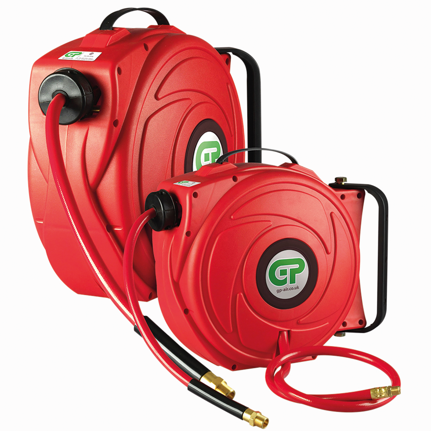 Compact Retractable Air Hose Reel comes with Hose