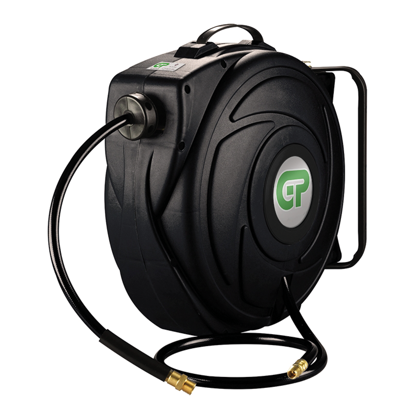 Compact Retractable Air Hose Reel comes with Hose