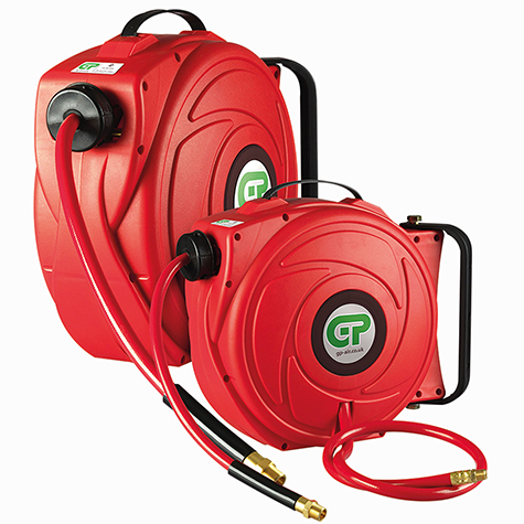 Compact Retractable Air Hose Reel complete with Hose