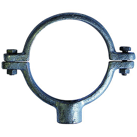 5"(125mm)SINGLE M10 TAPPING PIPE RING GALVE