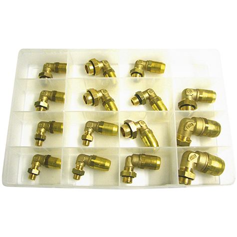 Assorted Male Stud Elbows 15 Piece Mix Box