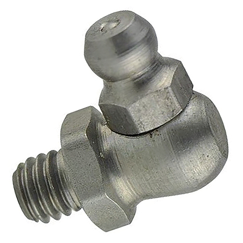 1/8" NPT 90 DEG ELBOW GREASE NIPPLE - STAINLESS STEEL