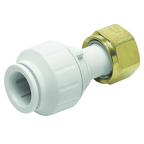 1/2" BSPP Female x 15mm OD Straight Tap Connector