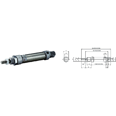 20mm Bore x 25mm Stroke Cylinder