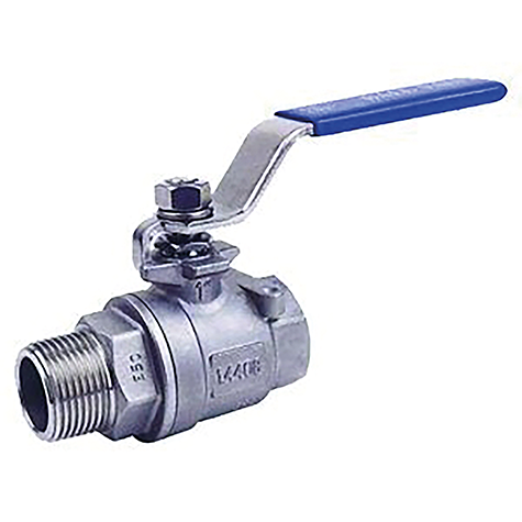 1/2" BSPP Male/Female Two Piece Lever Ball Valve 