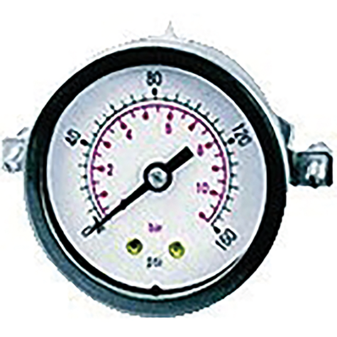 1/8" BSPT Panel Mounted Dry Gauge 50mm Diameter