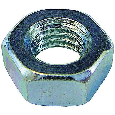 STEEL ZINK PLATED 10 mm NUT - 17 a/c , 8mm thick