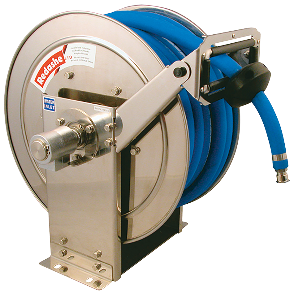 Stainless Steel / Hose Reel with Hose / Hose Reels / Industrial - Flowtech