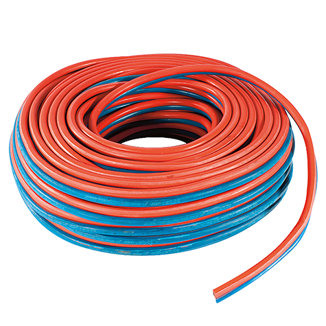 1/4" BLUE OX/RED ACT TWIN HOSE 50M