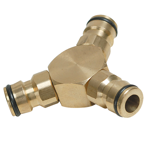 BRASS 3 WAY CONNECTOR