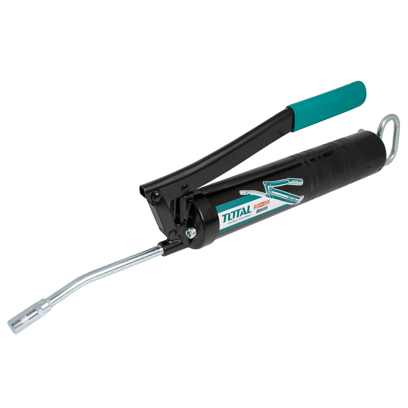 thumbnail image 2 of GATTLELIC 8000 PSI Heavy Duty Grease Gun Kit - 14oz With Flex Hose, Sharp Nozzle, Extension Pipe 2 of 9