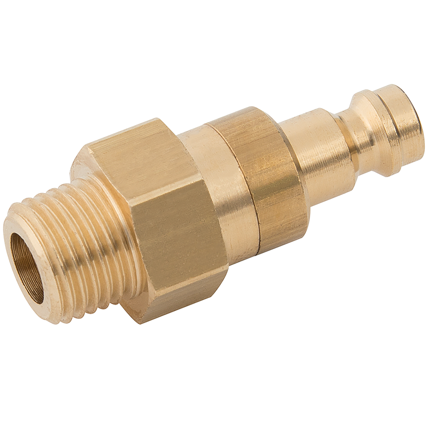 1/8" BSPP Male Plug / Straight / 21 Series Thermoplastic / Quick
