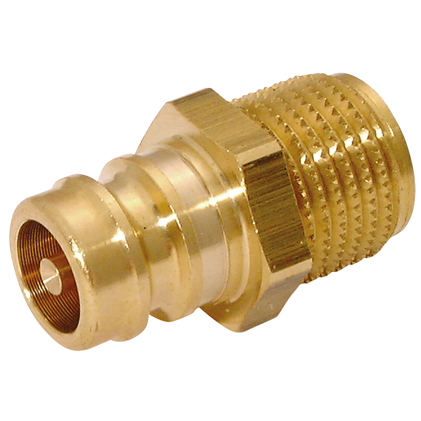 1/4" BSPT Male Valved Shut-off Plug