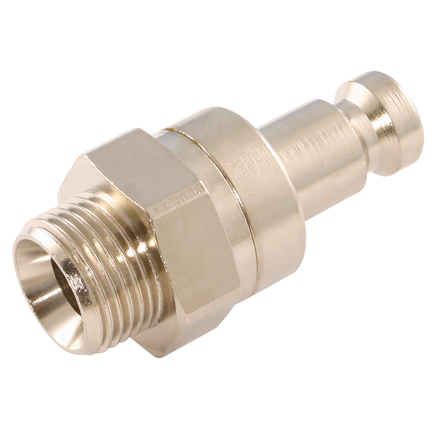 1/4" BSPP Male Valved Plug