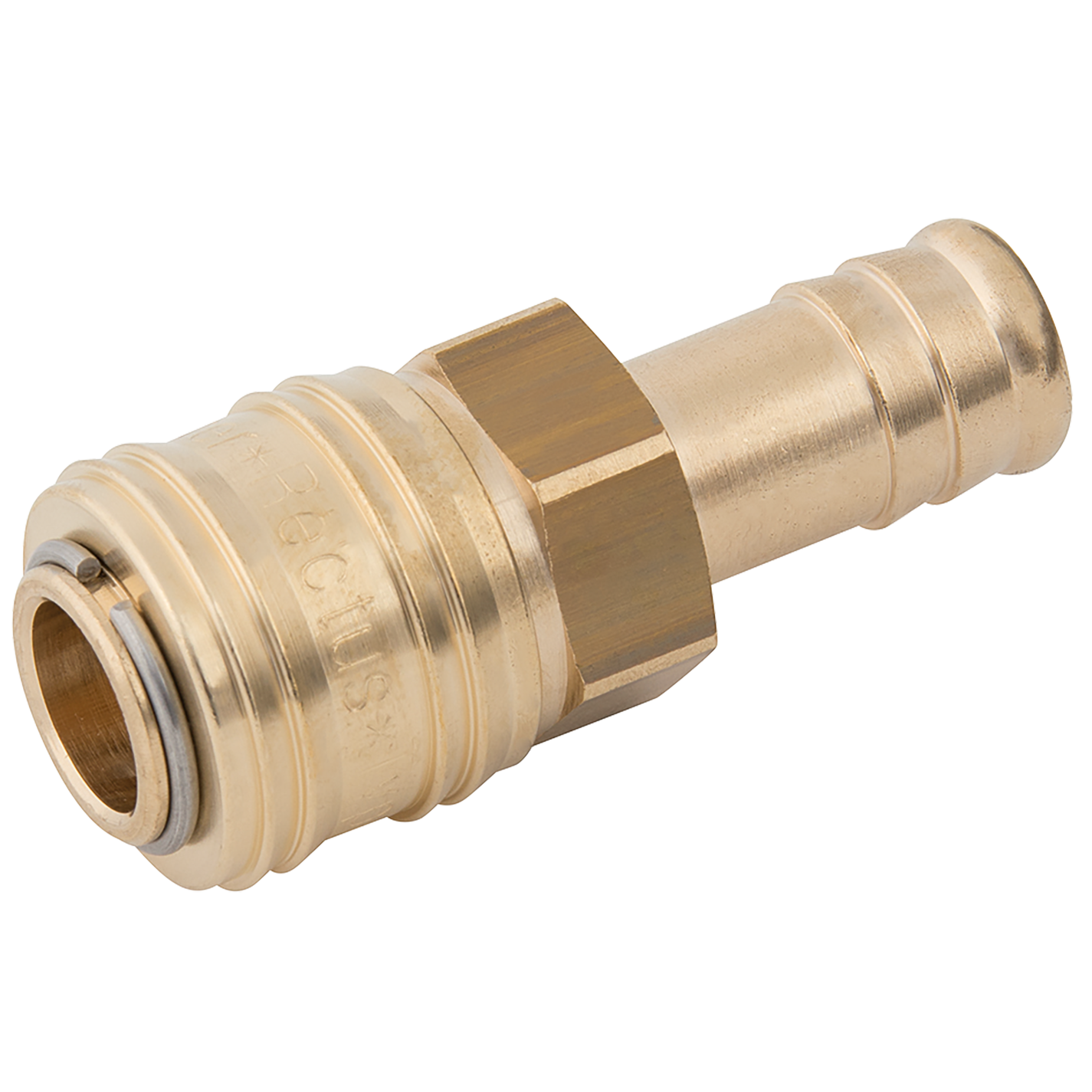 06MM HOSETAIL  COUPLING D.S. BRASS