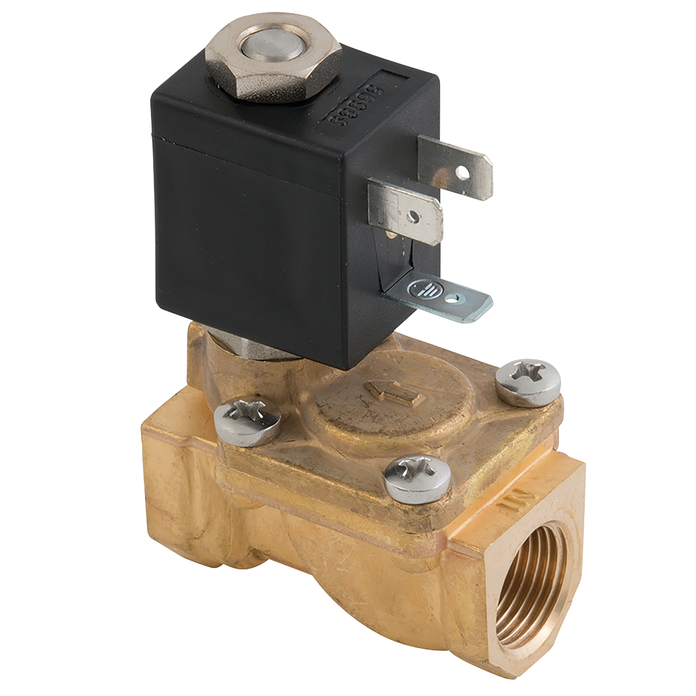 3/8" BSPP 2/2 Normally Closed Brass Solenoid Valve 230V DC