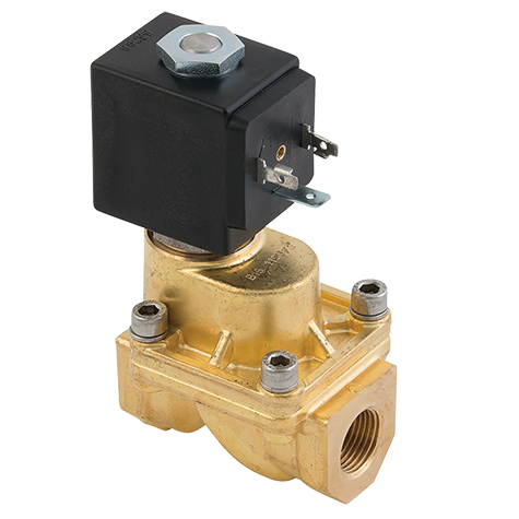 1/2" BSPP 2/2 Normally Closed Brass Solenoid Valve 24V AC