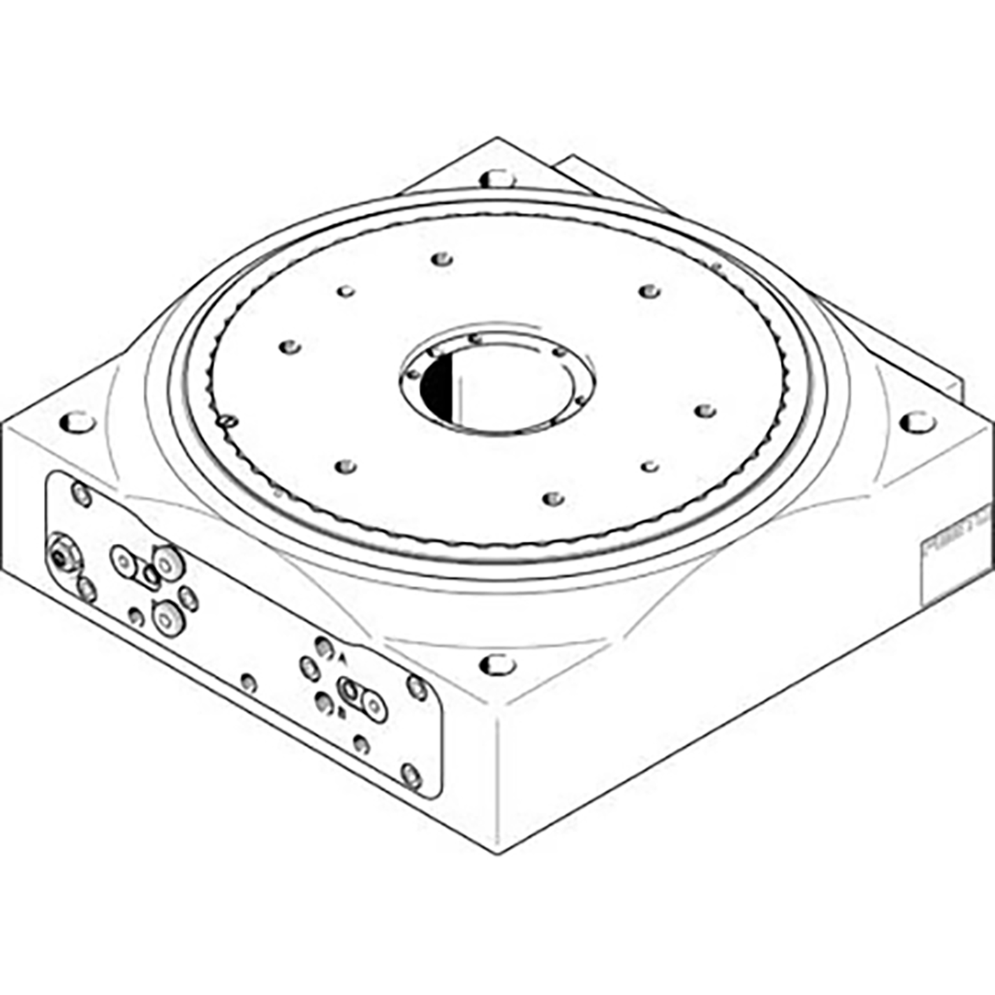 M5 Female Metric Rotary Indexing Table