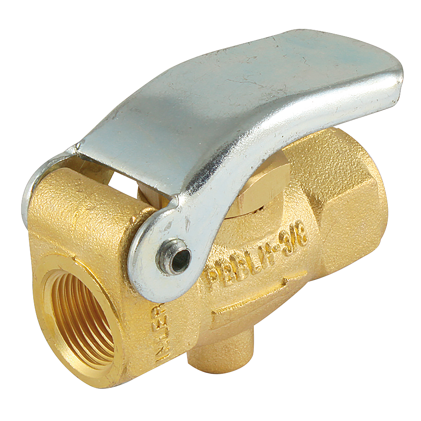 2/2 BRASS POPPET VALVE 3/8BSPP LEV/SPRIN FluidAir Components