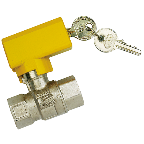 1"BSPF Brass Ball Valve Lockable