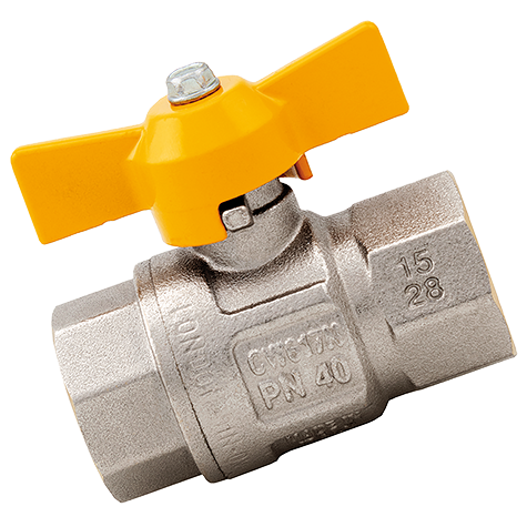 1" BSPTM x 1" BSPPF Brass Ball Valve Compact