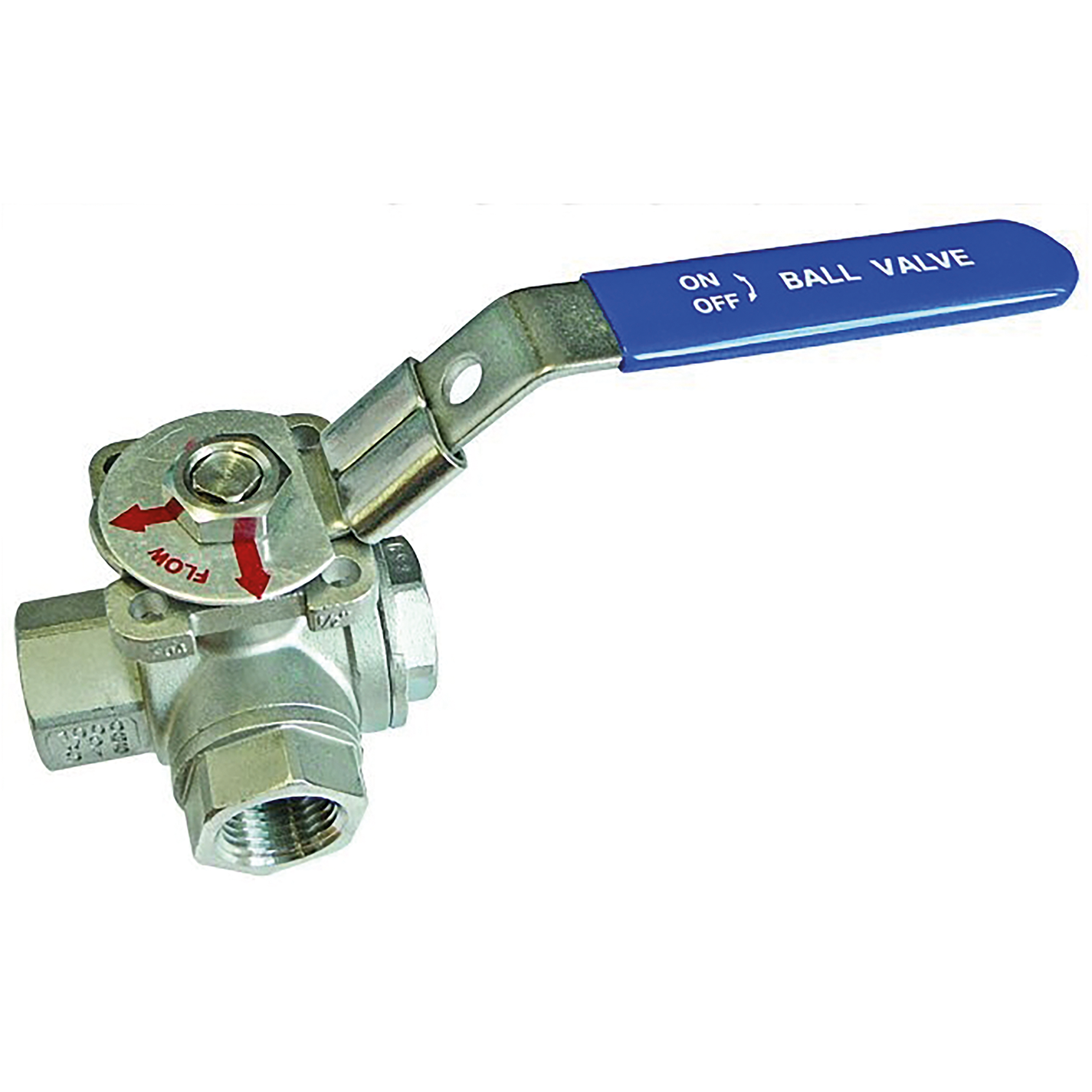 1.1/2" BSPP Female 3-Way T Ported Ball Valve