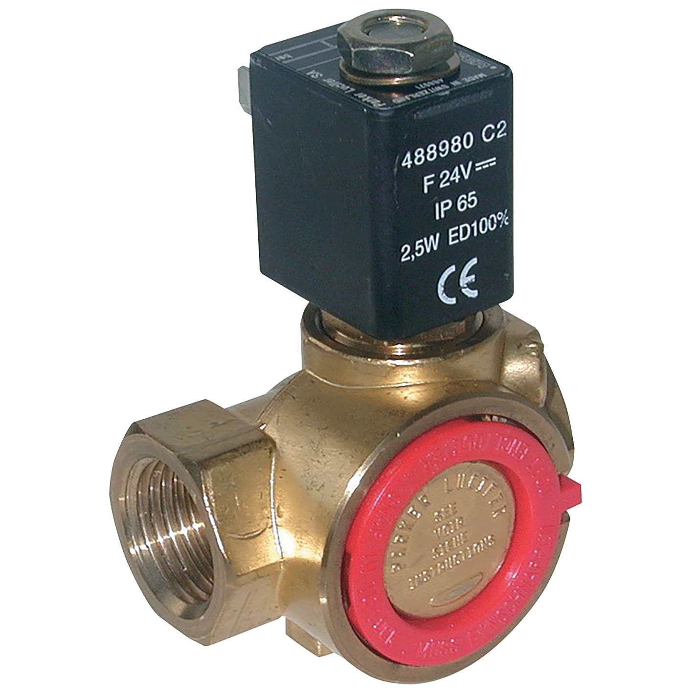 2/2 COM SOL VALV 1/2 N/O BR FKM 24VDC
