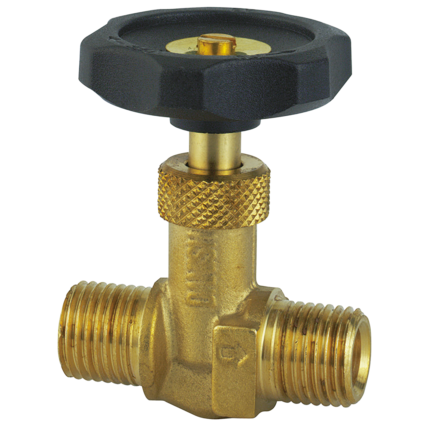 1/2" BSPT EQUAL MALE BRASS NEEDLE VALVE