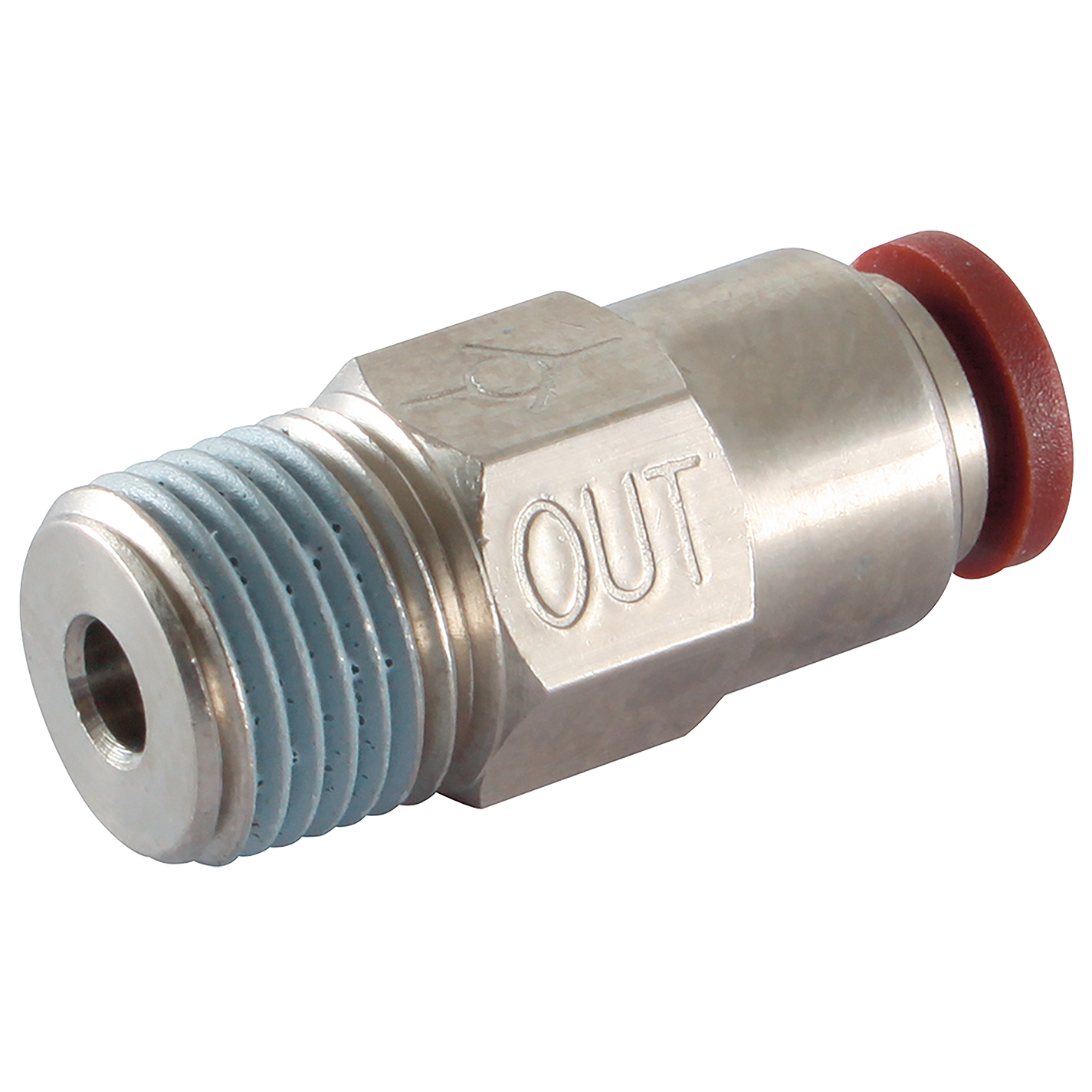 6MM X 1/8" BSPT CONICAL CHECK OUT VALVE