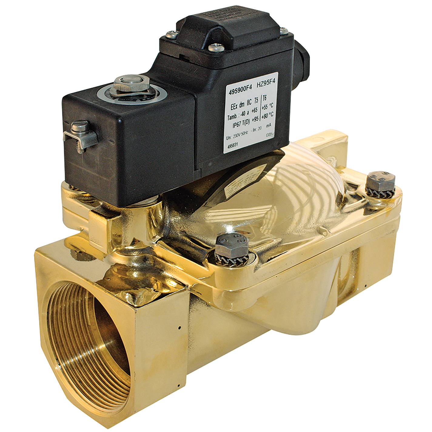 2/2 SOL VALV LIQ 1/2 N/C BR EPDM 24VDC