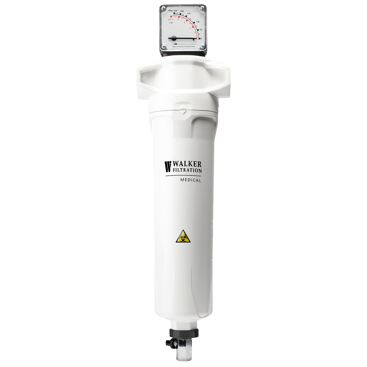 3/4" BSPP MEDICAL VAC FILTER 420 LPM