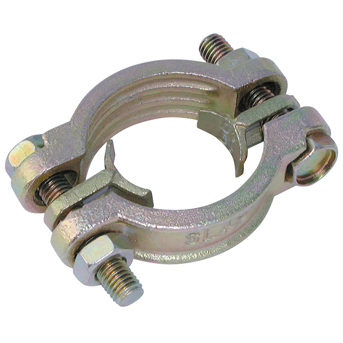 151-165MM Z/YELLOW PLATED M/IRON CLAMP