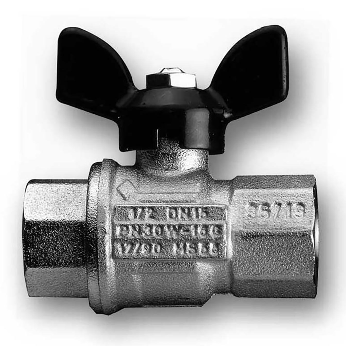 1"BSP Brass Ball Valve Aluminium