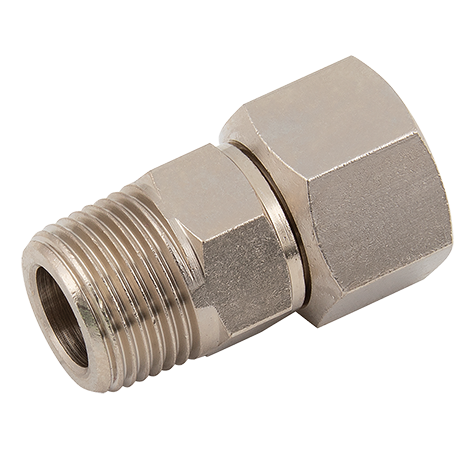 1/8" BSPT Male x 1/8" BSPT Female Equal Swivel Connector 
