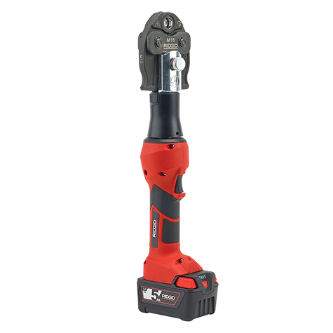 RP 219 with 18 V 2.5 Ah Battery, M15-22-28mm Press Jaws, Ridgid
