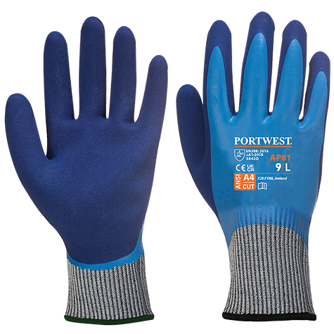 Liquid Pro Cut Glove, Level D Blue S, Portwest