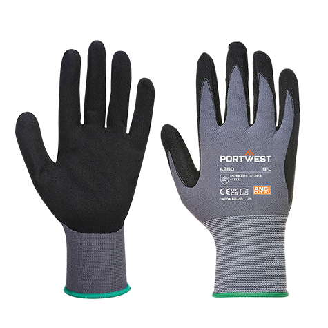 Dermiflex Glove Black M, Portwest