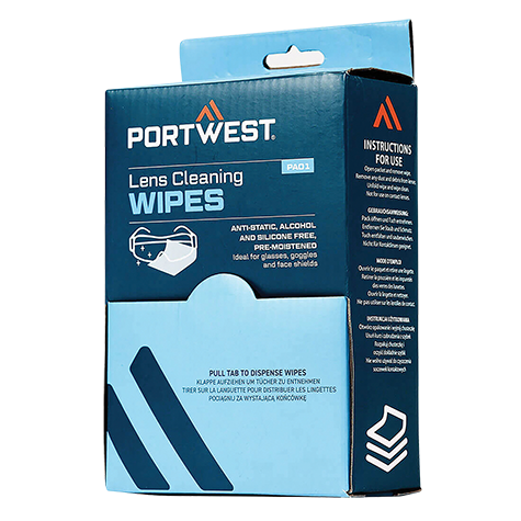 LENS CLEANING WIPES WHITE