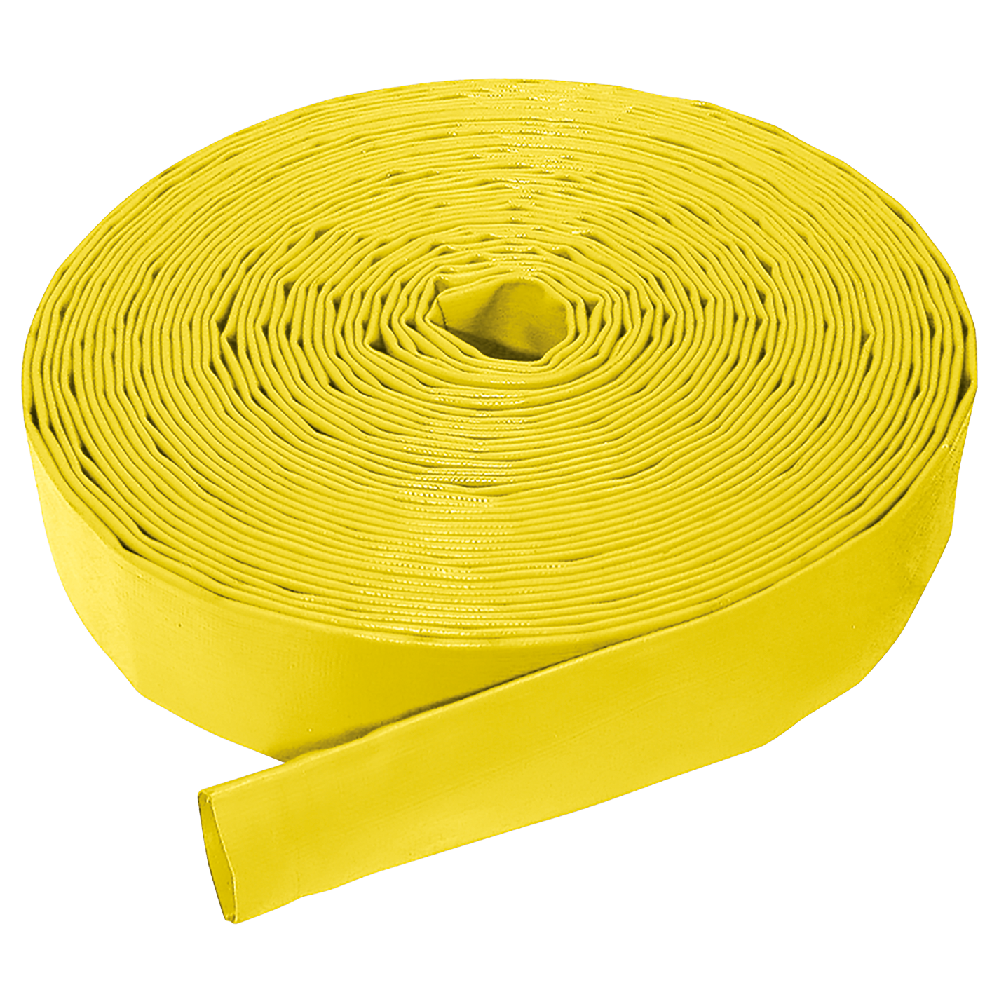 2" ID YELLOW LAY-FLAT HOSE 10M COIL